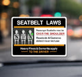 Passenger Side Warning Sticker (with Illustration)