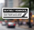 Drivers Side Reminder Sticker
